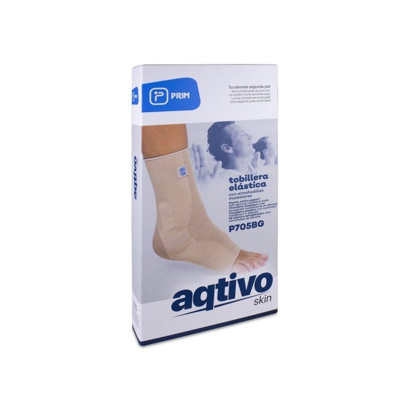 TOBILLERA ELASTICA PRIM AQTIVO SKIN CON ALMOHADI TOBILLERA ELASTICA PRIM AQTIVO SKIN CON ALMOHADI