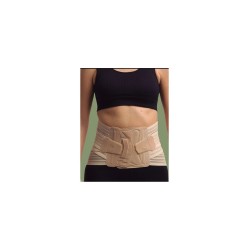 FAJA LUMBOSACRA SEMIRRIGIDA DOBLE TENSOR EN CRUC