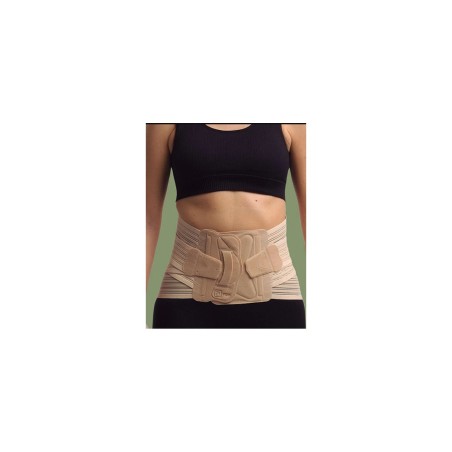 FAJA LUMBOSACRA SEMIRRIGIDA DOBLE TENSOR EN CRUC
