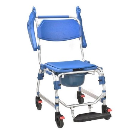 SILLA WC Y DUCHA REPOSABRAZOS ABATIBLES